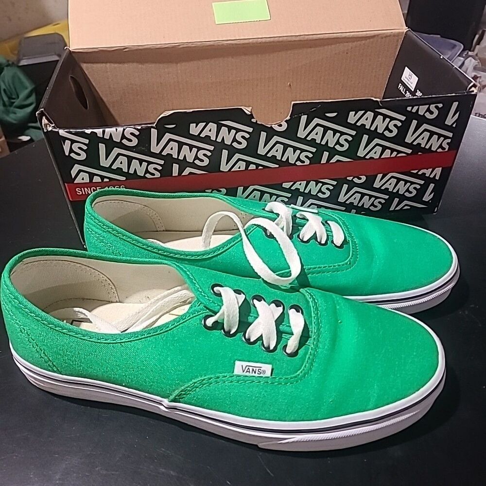 Vans Skate Authentic - Black/Green - VN0QER144